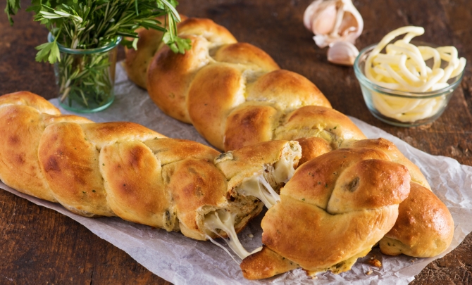 Cheesy Rosemary Braid Bread