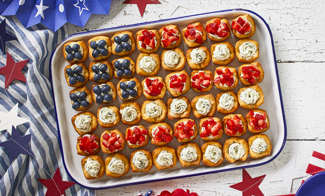 Fourth of July Appetizer Tartlets