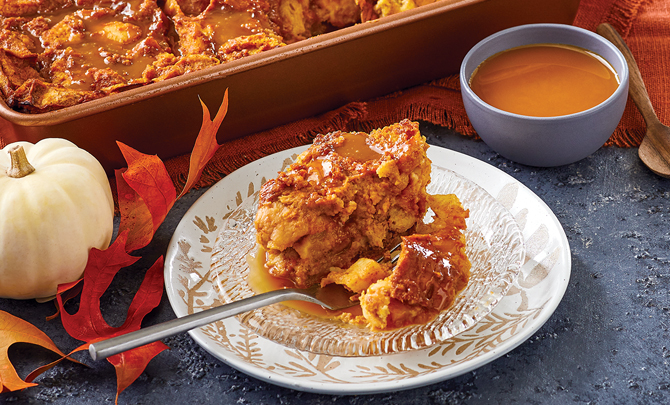 Pumpkin Spice Bread Pudding