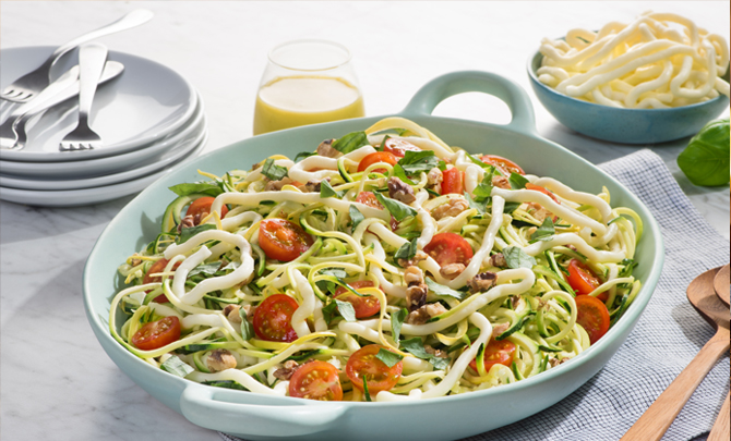 Spiralized Mediterranean Salad