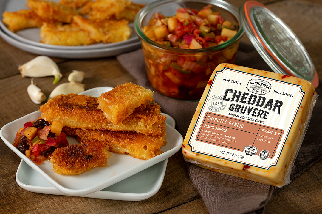 Chipotle Garlic Cheddar Cheese Sticks
