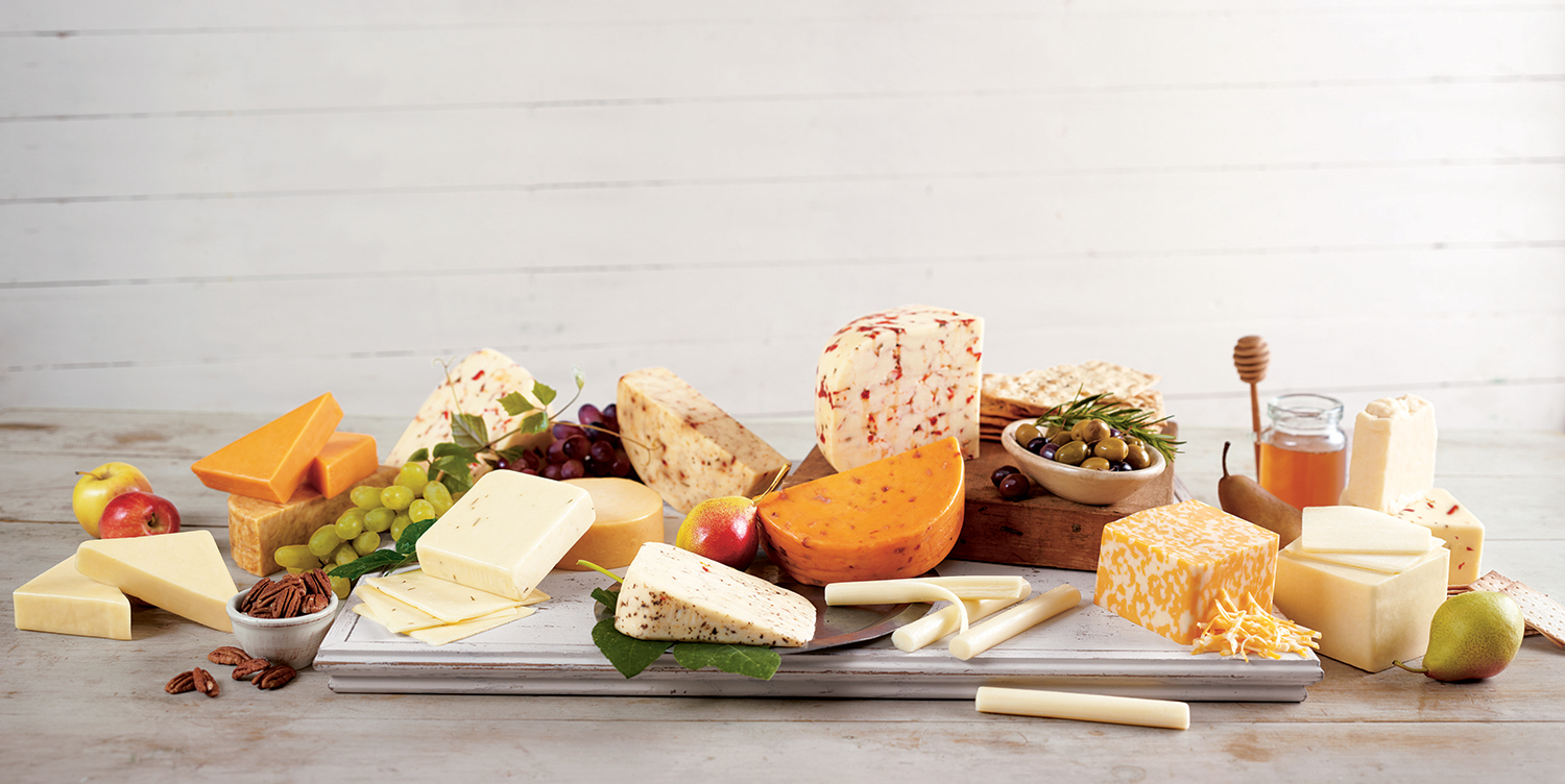 assorted cheeses